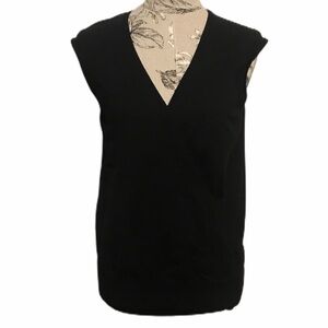 Loft Black Criss Cross Sweater L